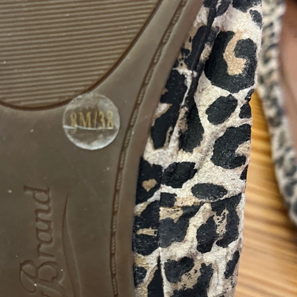 Lucky Brand Emmie Leopard Flats Sz 8 VGUC - Picture 7 of 8